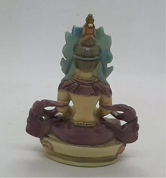 Vintage Carved Oriental Hindu Buddhist Goddess Netsuke