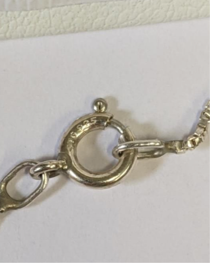 Vintage Dainty Sterling Silver Fairy Necklace