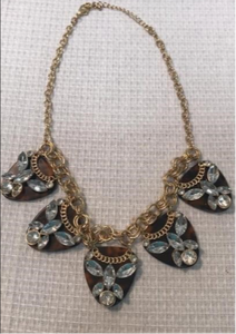 Vintage Rhinestone Cocktail Necklace