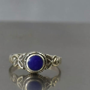 Vintage Sterling Silver + Lapis Ring