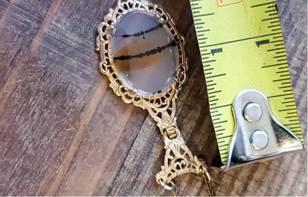 Vintage 12kt Gold Filled Scottish Moss Necklace
