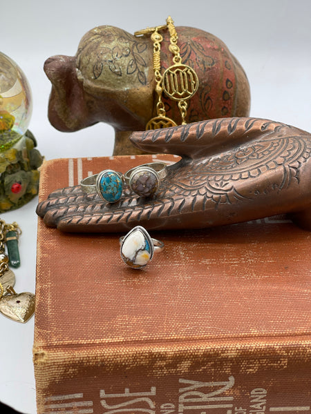 Arizona Mojave/Mohave Turquoise (7.2 ct) Sterling Silver Ring