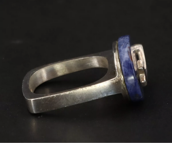 Sterling Silver Sodalite Shooting Star Ring