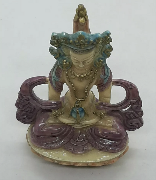 Vintage Carved Oriental Hindu Buddhist Goddess Netsuke