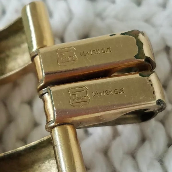 1950’s 12kt Gold Filled Chunky Link Bracelet