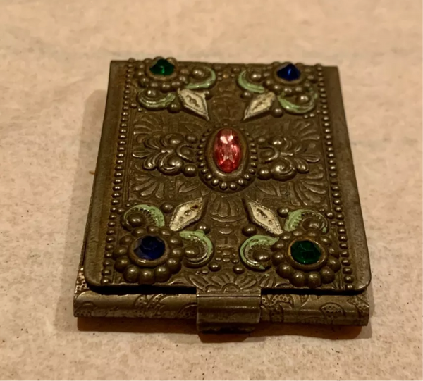 Engraved Vintage Match Holder Case