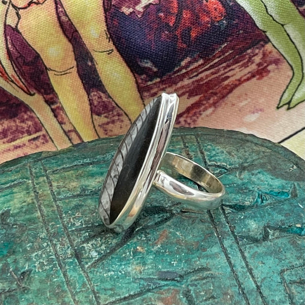 Orthoceras Fossil Statement Ring