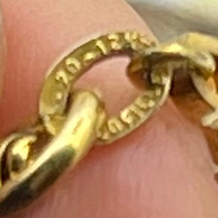 Antique Victorian 12kt Gold Filled Box Link Watch Chain