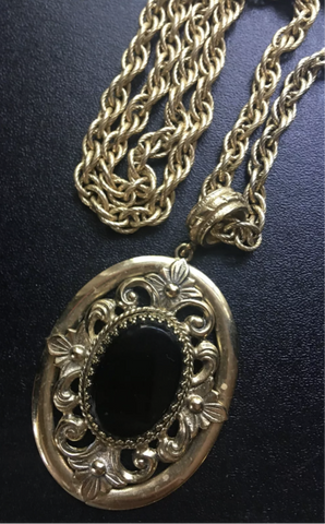 Vintage Whiting and Davis Stamped Necklace