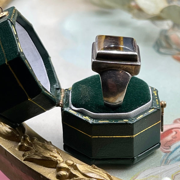 Vintage Unisex Tigers Eye Ring