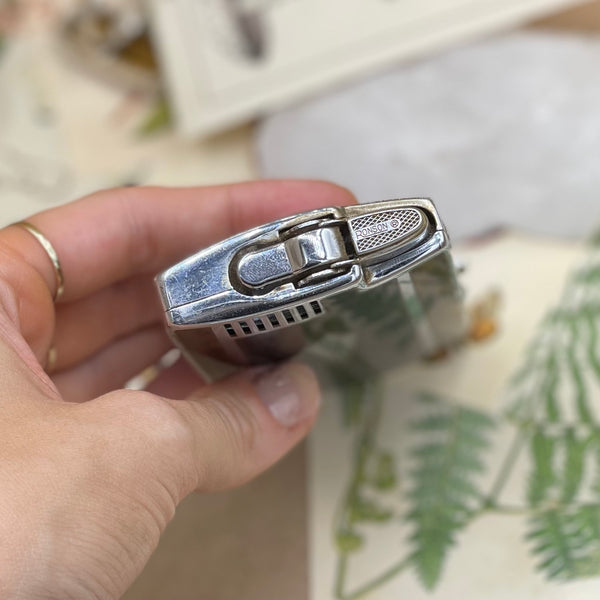 Art Deco Cigarette Case with Built In Lighter