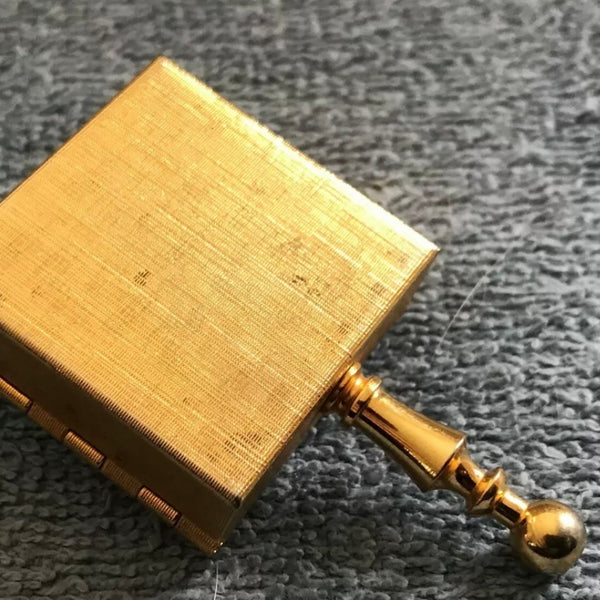Vintage Floral Design Pillbox/Snuff Box