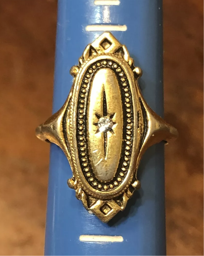 1970’s Victorian Style Gold Tone Ring