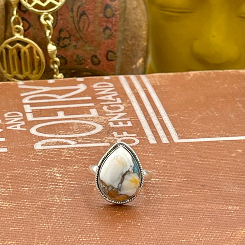 Arizona Mohave Turquoise (10.8ct) Sterling Silver Ring