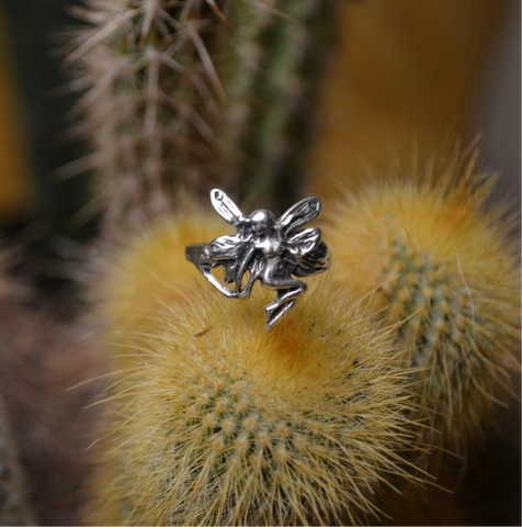 Sterling Silver Nude Fairy Ring 🧚‍♀️