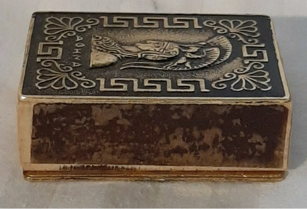 Vintage Greek Match Case