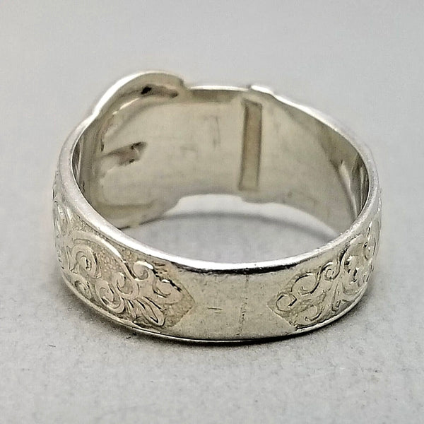 Unique Vintage Sterling Silver Belt Ring