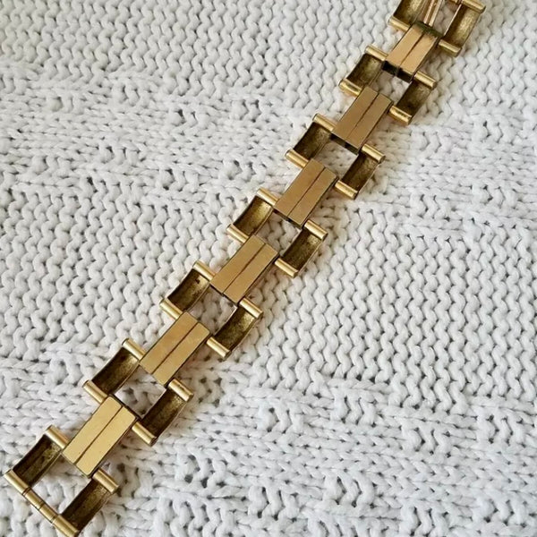 1950’s 12kt Gold Filled Chunky Link Bracelet