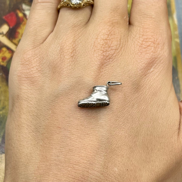 Vintage Sterling Silver Hiking Boot Charm