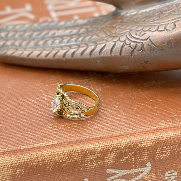 Unmarked Estate Find Filigree Ring