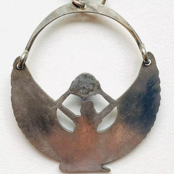 1970’s Winged Goddess Egyptian Statement Pendant