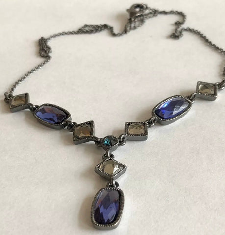 Vintage Dainty Gemstone Necklace