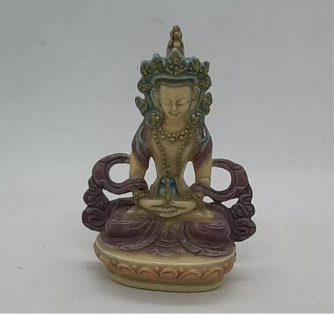 Vintage Carved Oriental Hindu Buddhist Goddess Netsuke