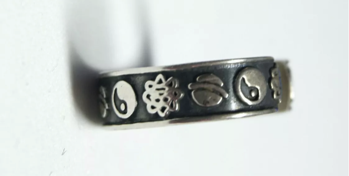 Vintage Mexico Sterling Silver Celestial Planets Ring 🪐