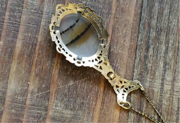 Vintage 12kt Gold Filled Scottish Moss Necklace