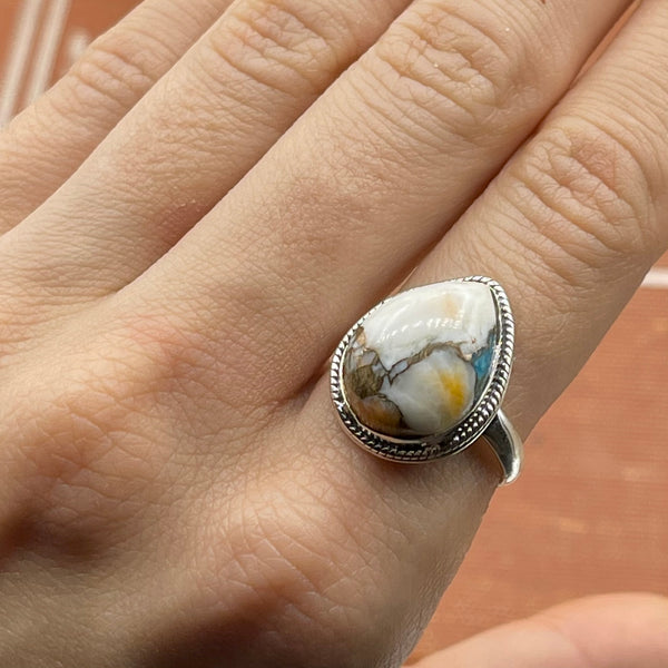 Arizona Mohave Turquoise (10.8ct) Sterling Silver Ring