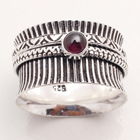 Meditation Garnet Ring